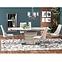 Asztal Sorento 140/180 Üveg/Mdf/Acél – Champagne Mat,5