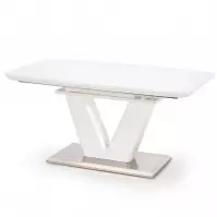 Asztal Mistral 160/220 Mdf/Acél – Fehér