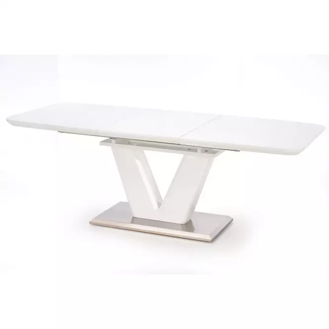 Asztal Mistral 160/220 Mdf/Acél – Fehér