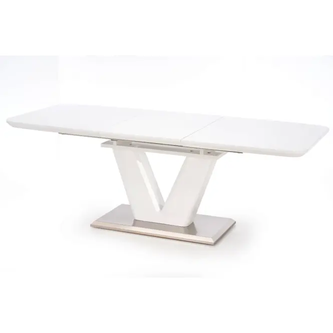 Asztal Mistral 160/220 Mdf/Acél – Fehér,2