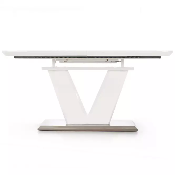 Asztal Mistral 160/220 Mdf/Acél – Fehér