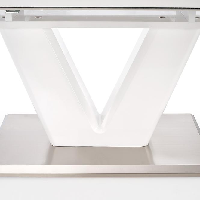 Asztal Mistral 160/220 Mdf/Acél – Fehér