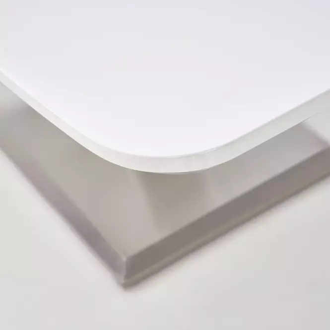 Asztal Mistral 160/220 Mdf/Acél – Fehér