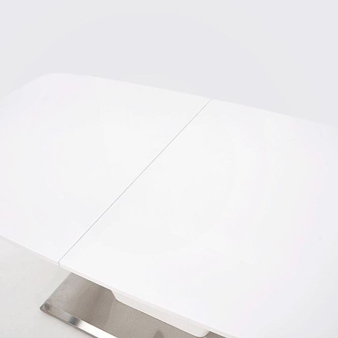 Asztal Mistral 160/220 Mdf/Acél – Fehér