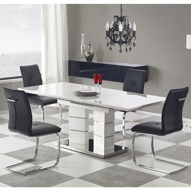 Asztal Lord 160/200 Mdf/Acél – Fehér