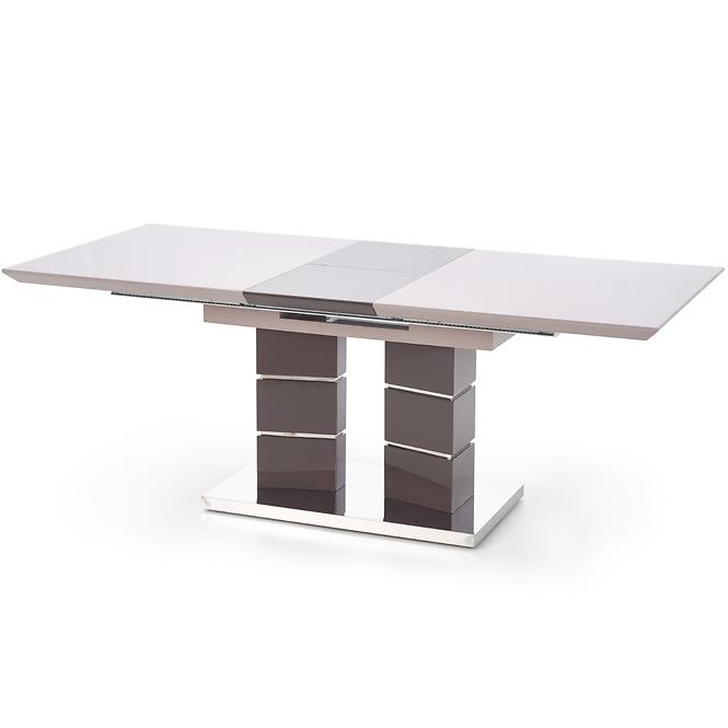 Asztal Lord 160/200 Mdf/Acél – Fényes Hamuszürke/Sötét Hamuszürke