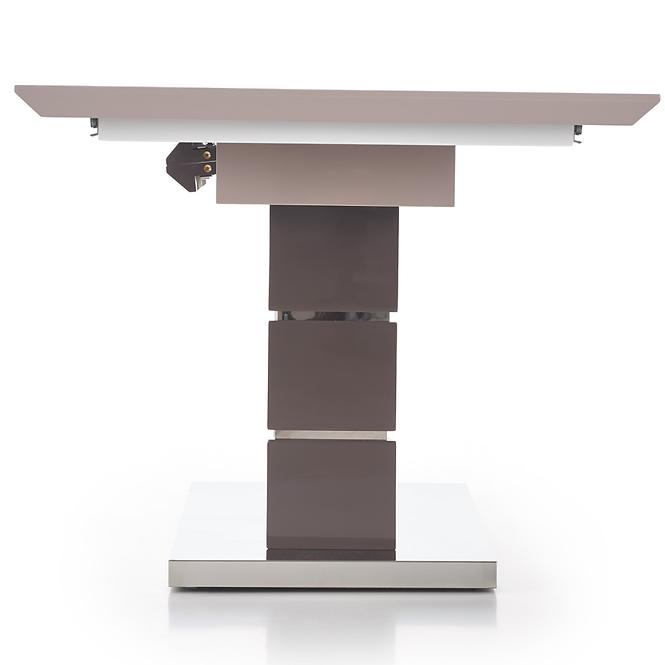 Asztal Lord 160/200 Mdf/Acél – Fényes Hamuszürke/Sötét Hamuszürke