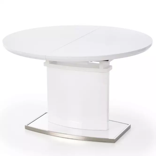 Kinyitható asztalok  Federico 120/160x120cm Mdf/Acél – Fehér