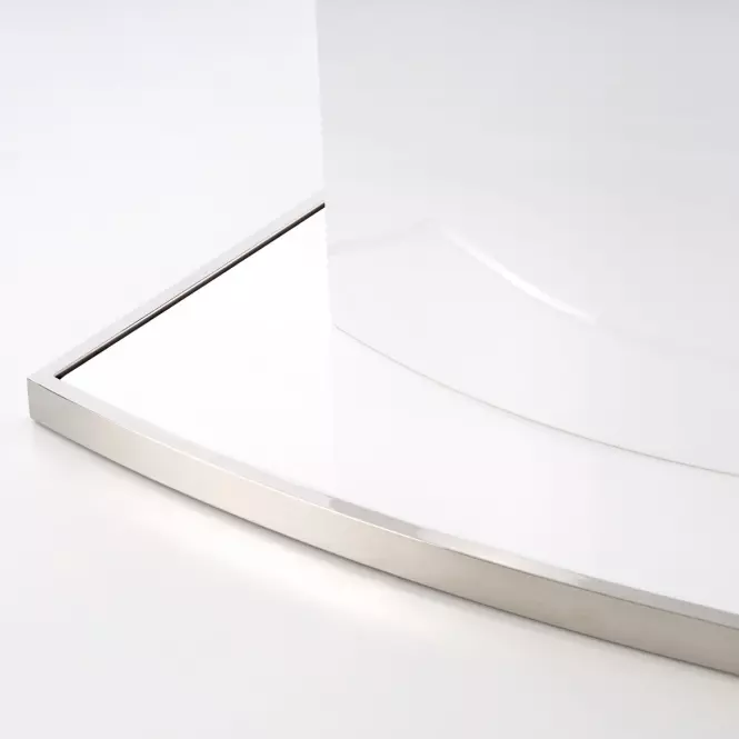 Kinyitható asztalok  Federico 120/160x120cm Mdf/Acél – Fehér,7