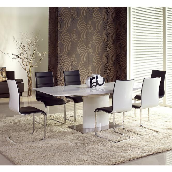 Asztal Marcello 180/220 Mdf/Acél – Fehér