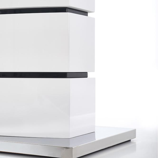 Asztal Nobel 160/200 Mdf/Acél – Fehér