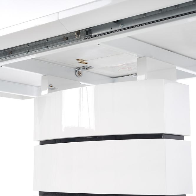 Asztal Nobel 160/200 Mdf/Acél – Fehér