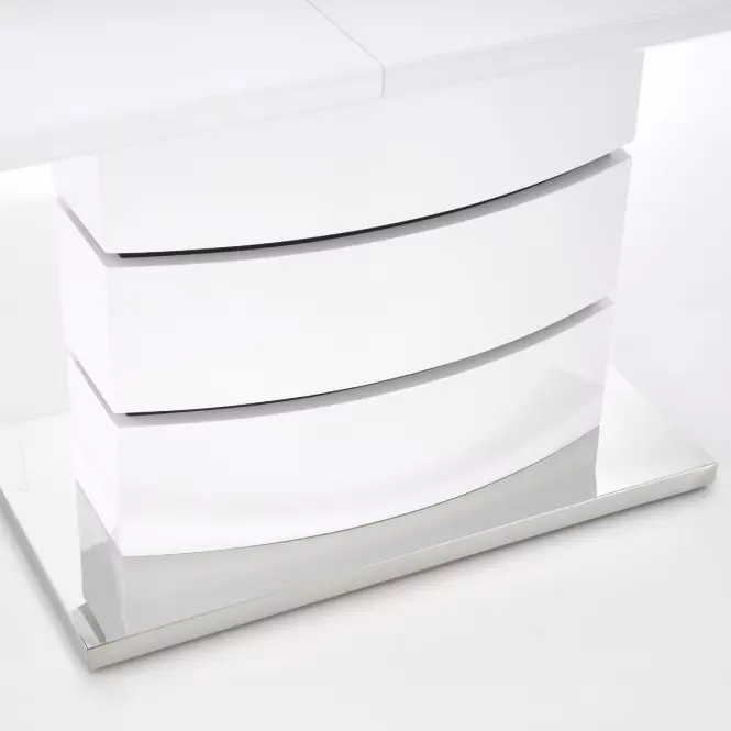 Asztal Nobel 160/200 Mdf/Acél – Fehér