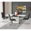 Asztal Nord 140/180 Mdf/Acél – Fehér/Fekete,4