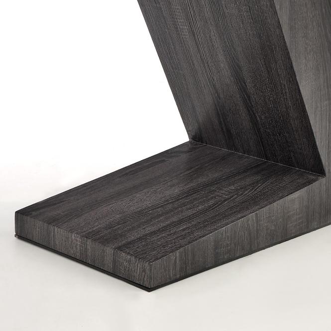 Asztal Mortis 160/200 Mdf – Fehér/Sötét Hamuszürke