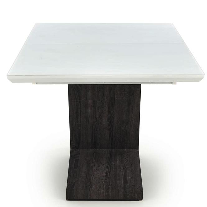 Asztal Mortis 160/200 Mdf – Fehér/Sötét Hamuszürke