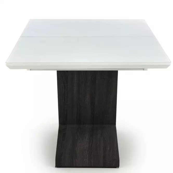 Asztal Mortis 160/200 Mdf – Fehér/Sötét Hamuszürke,4