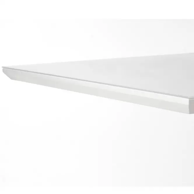Asztal Mortis 160/200 Mdf – Fehér/Sötét Hamuszürke