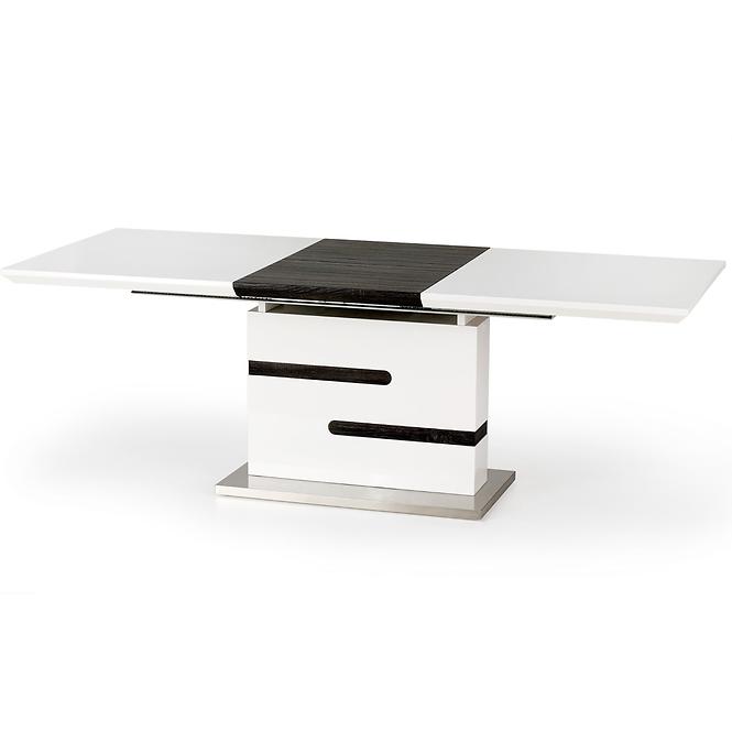 Asztal Monaco 160/220 Mdf/Acél – Fehér/Hamuszürke,2