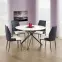 Asztal Pixel 120 Mdf/Acél – Fehér/Fekete,5