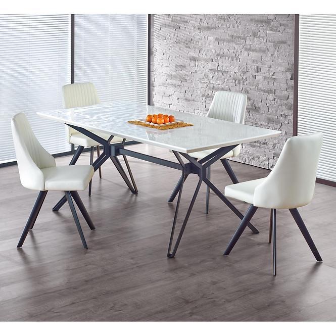 Asztal Pascal 160 Mdf/Acél – Fehér/Fekete,7