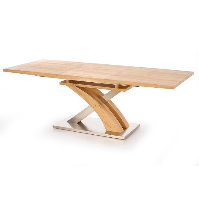 Asztal Sandor 160/220 Mdf/Acél – Tölgy Aranysárga