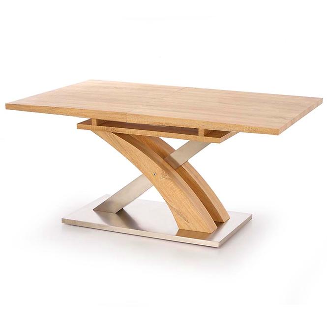 Asztal Sandor 160/220 Mdf/Acél – Tölgy Aranysárga