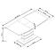 Asztal Toronto 140/180 Mdf/Üveg/Acél – Fehér/Tölgy Aranysárga,6