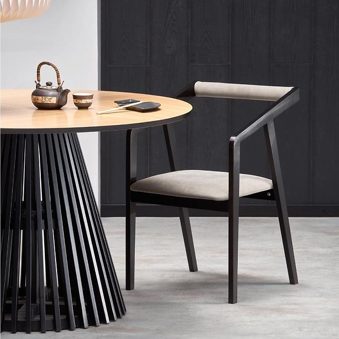 Asztal Miyaki 120 Mdf/Faipari – Tölgy Természetes/Fekete