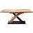 Asztal Sandor 3 160/220 Mdf/Acél – Tölgy Aranysárga/Fekete
