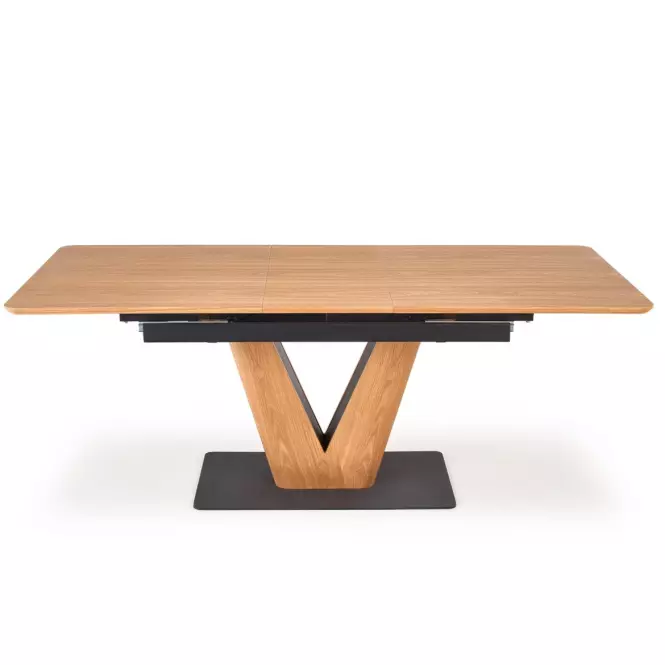 Asztal Umberto 160/200 Mdf/Acél – Tölgy Természetes/Fekete