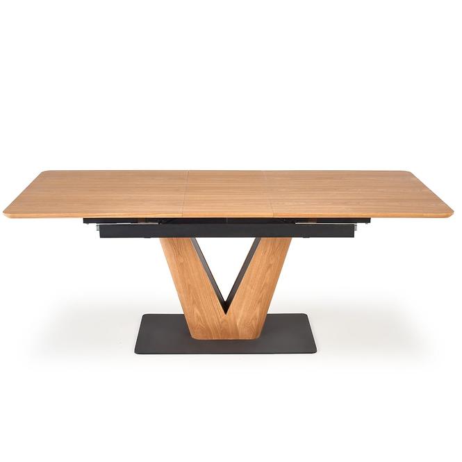 Asztal Umberto 160/200 Mdf/Acél – Tölgy Természetes/Fekete