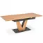 Asztal Umberto 160/200 Mdf/Acél – Tölgy Természetes/Fekete,3