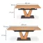 Asztal Umberto 160/200 Mdf/Acél – Tölgy Természetes/Fekete,5