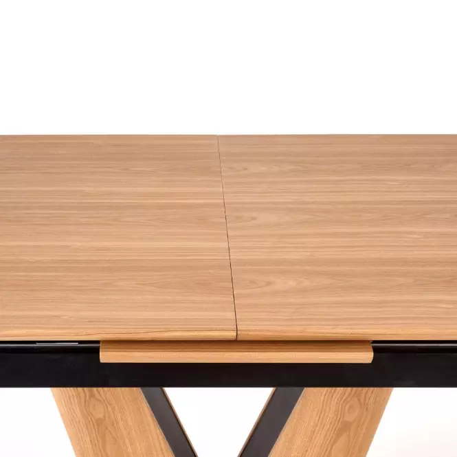 Asztal Umberto 160/200 Mdf/Acél – Tölgy Természetes/Fekete,6