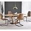Kinyitható asztalok  Blacky 160/220x90cm Mdf/Acél – Tölgy Aranysárga/Fekete,11