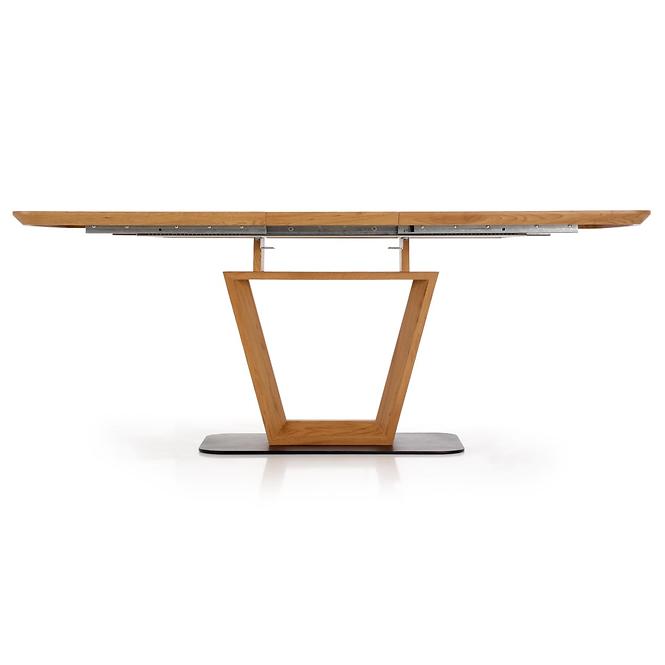 Kinyitható asztalok  Blacky 160/220x90cm Mdf/Acél – Tölgy Aranysárga/Fekete,2