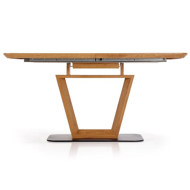 Kinyitható asztalok  Blacky 160/220x90cm Mdf/Acél – Tölgy Aranysárga/Fekete
