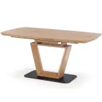 Kinyitható asztalok  Blacky 2 160/220x90cm Mdf/Acél – Tölgy Természetes/Fekete