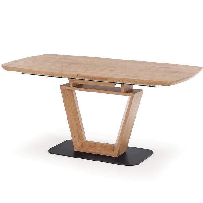 Kinyitható asztalok  Blacky 2 160/220x90cm Mdf/Acél – Tölgy Természetes/Fekete