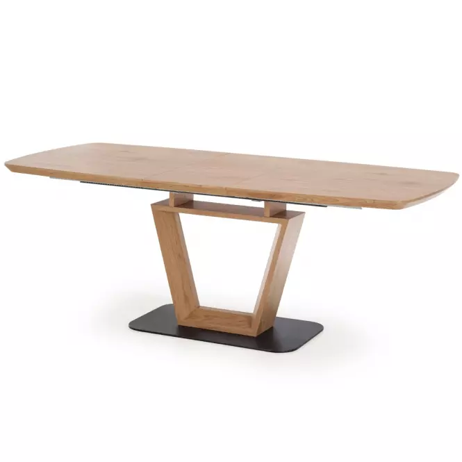 Kinyitható asztalok  Blacky 2 160/220x90cm Mdf/Acél – Tölgy Természetes/Fekete