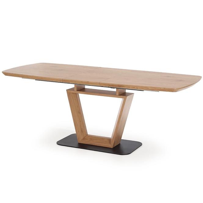 Kinyitható asztalok  Blacky 2 160/220x90cm Mdf/Acél – Tölgy Természetes/Fekete
