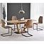 Kinyitható asztalok  Blacky 2 160/220x90cm Mdf/Acél – Tölgy Természetes/Fekete,4
