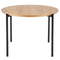 Asztal Morgan 120 Mdf/Acél – Tölgy Aranysárga/Fekete