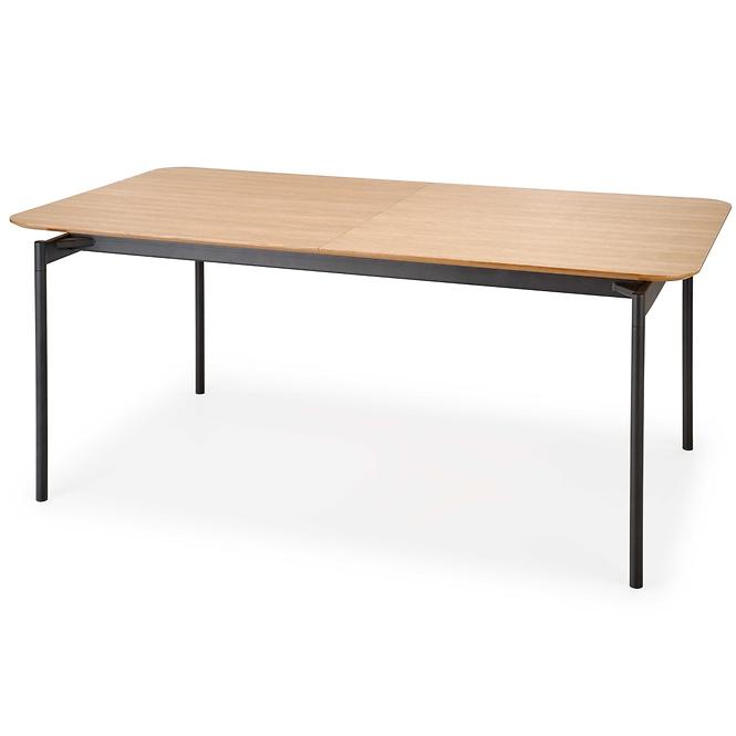 Asztal Smart 170/250 Mdf/Acél – Tölgy Természetes/Fekete