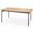 Asztal Smart 170/250 Mdf/Acél – Tölgy Természetes/Fekete