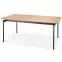 Asztal Smart 170/250 Mdf/Acél – Tölgy Természetes/Fekete