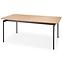 Asztal Smart 170/250 Mdf/Acél – Tölgy Természetes/Fekete