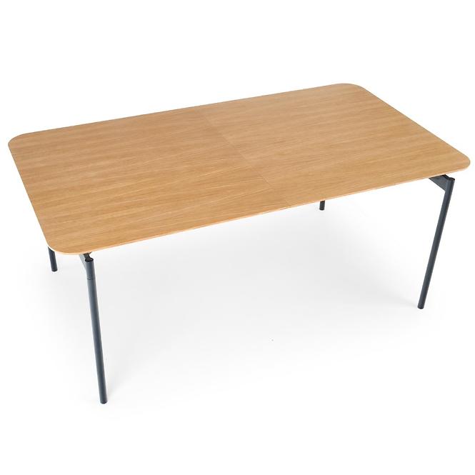Asztal Smart 170/250 Mdf/Acél – Tölgy Természetes/Fekete