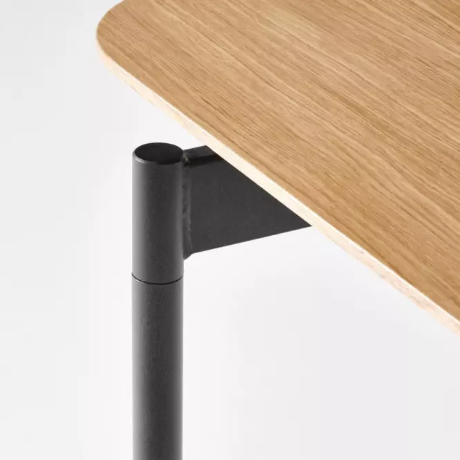 Asztal Smart 170/250 Mdf/Acél – Tölgy Természetes/Fekete,7
